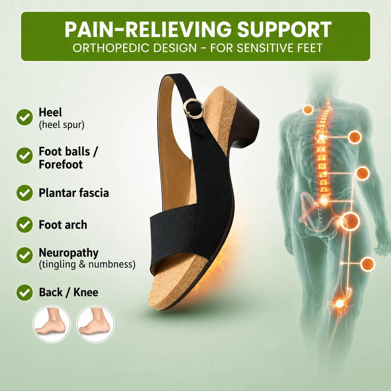OrthoSun - Pain Relieving Comfort Sandals | Ergonomic Design