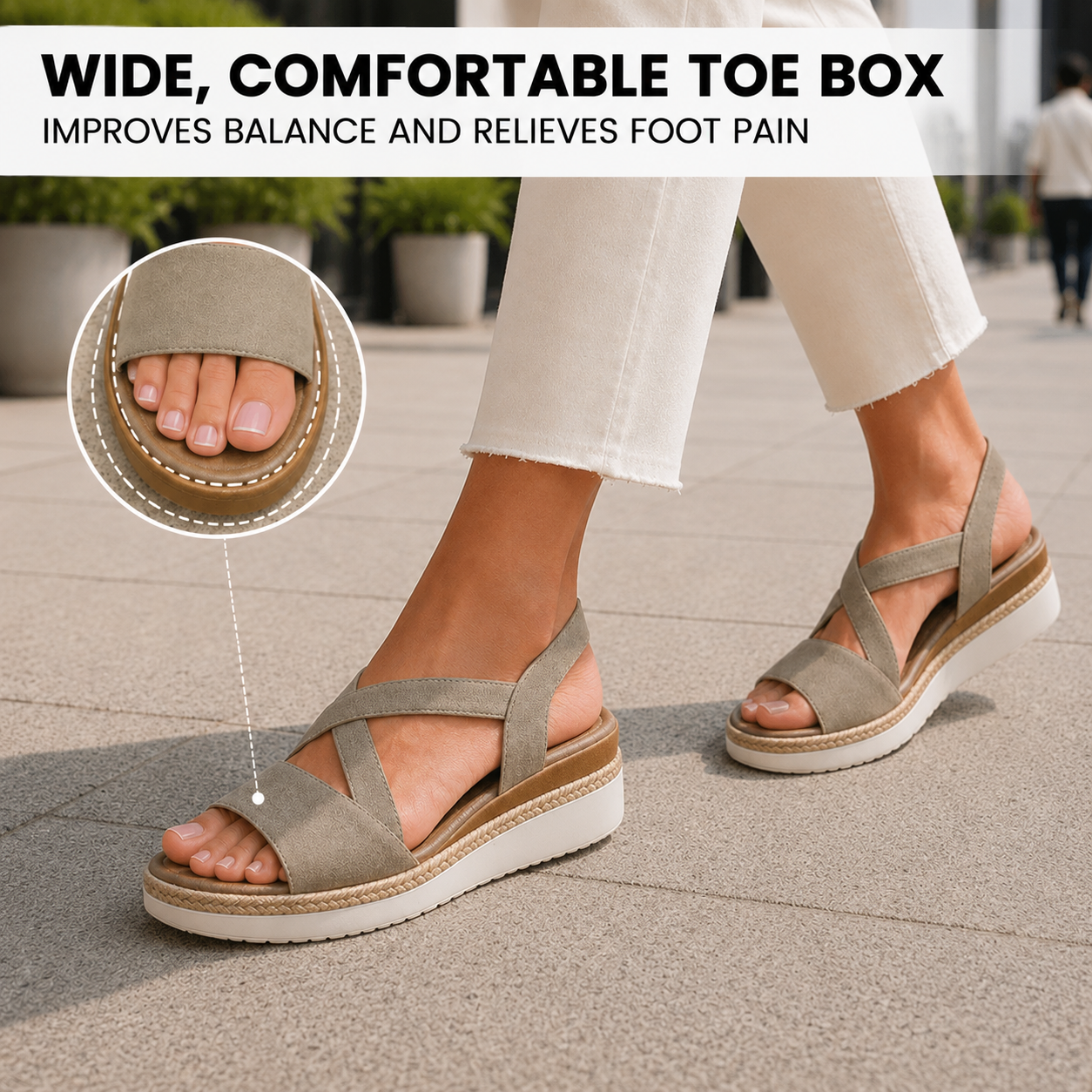 OrthoStella - Pain-relieving comfort sandals | Non-slip & lightweight