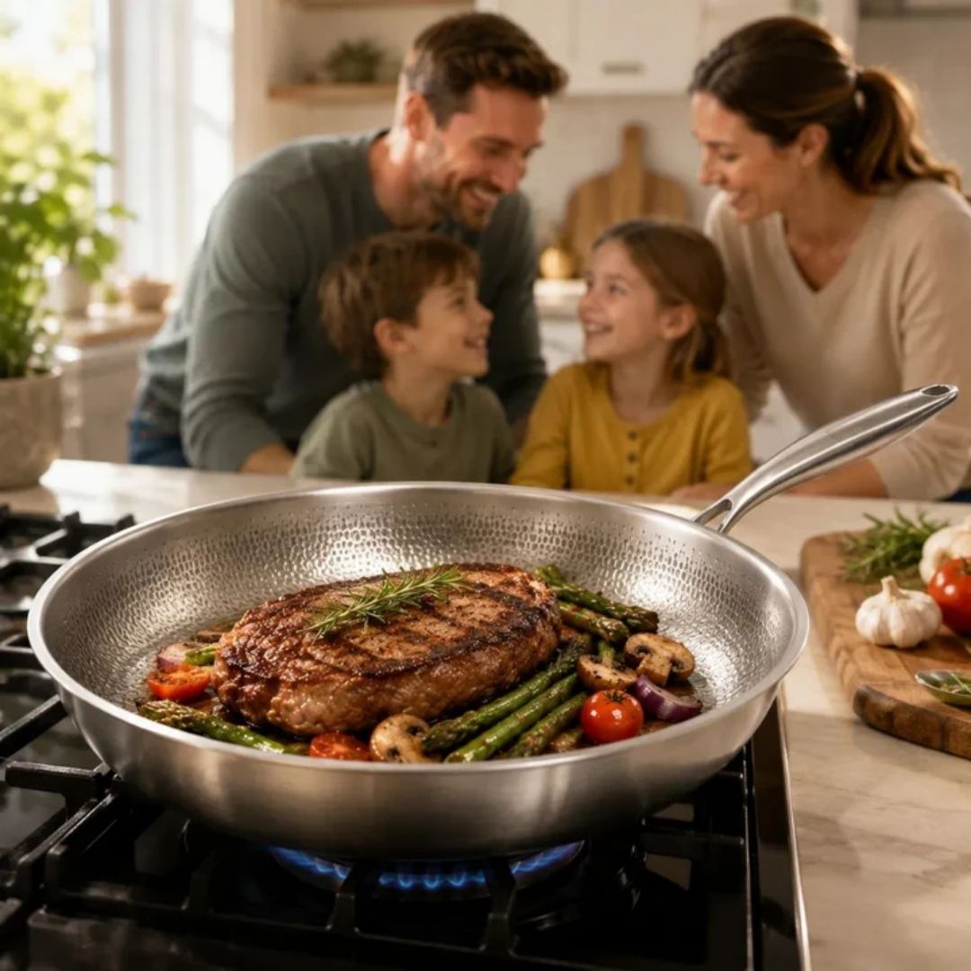 TitanPure Pro – Titanium pan without non-stick coating, PFAS- and PTFE-free | 30 cm