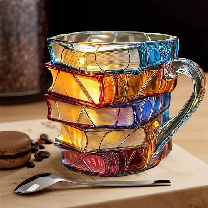 Handmade 3D reading happiness book mug - Original