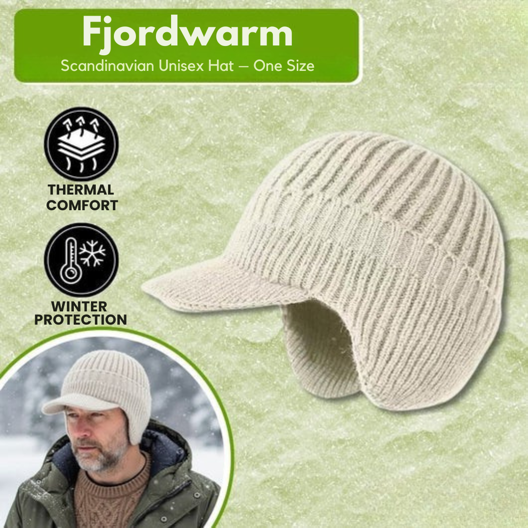 Fjordwarm – Scandinavian winter hat with ear protection (unisex, one size)