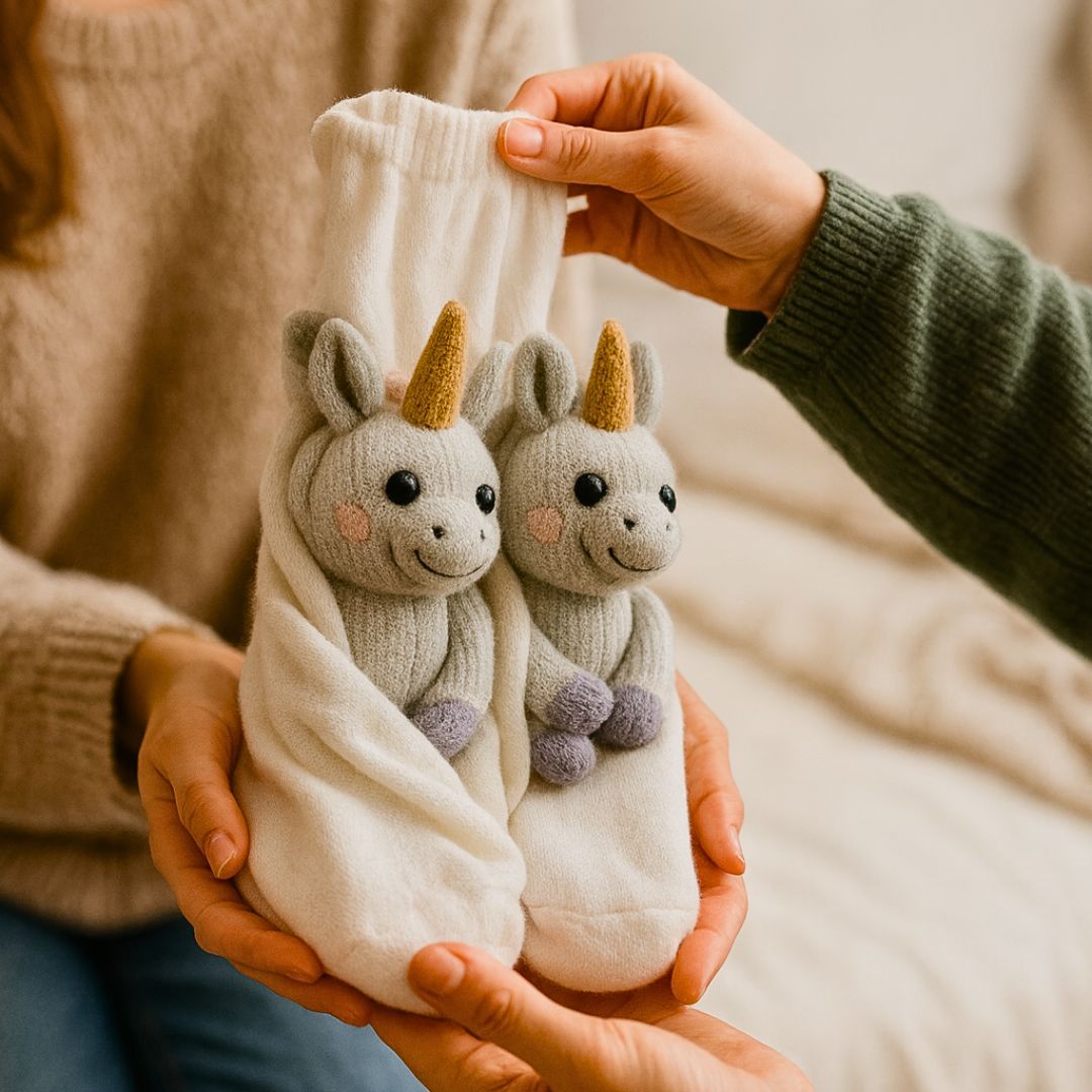 HUGGY Socks Unicorn - Never have cold feet again