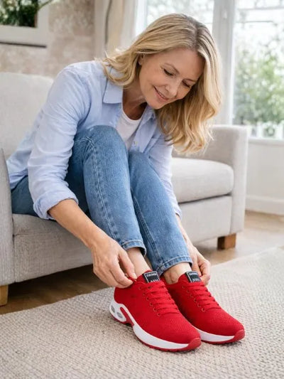 Customer wearing HikeCare shoes