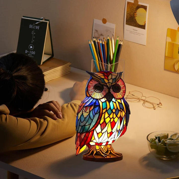 Light Owl - handmade lamp that makes hearts shine