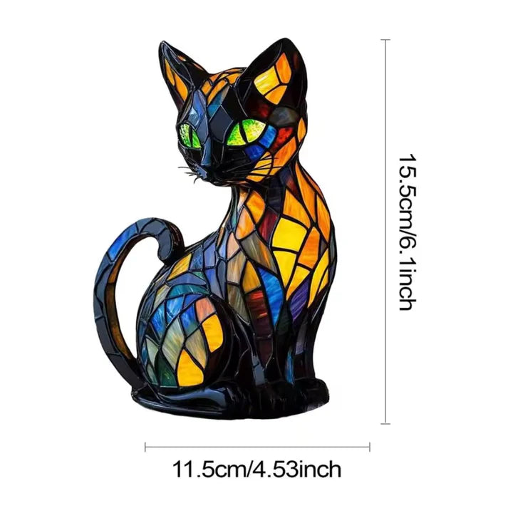 Luminous cat handmade lamp