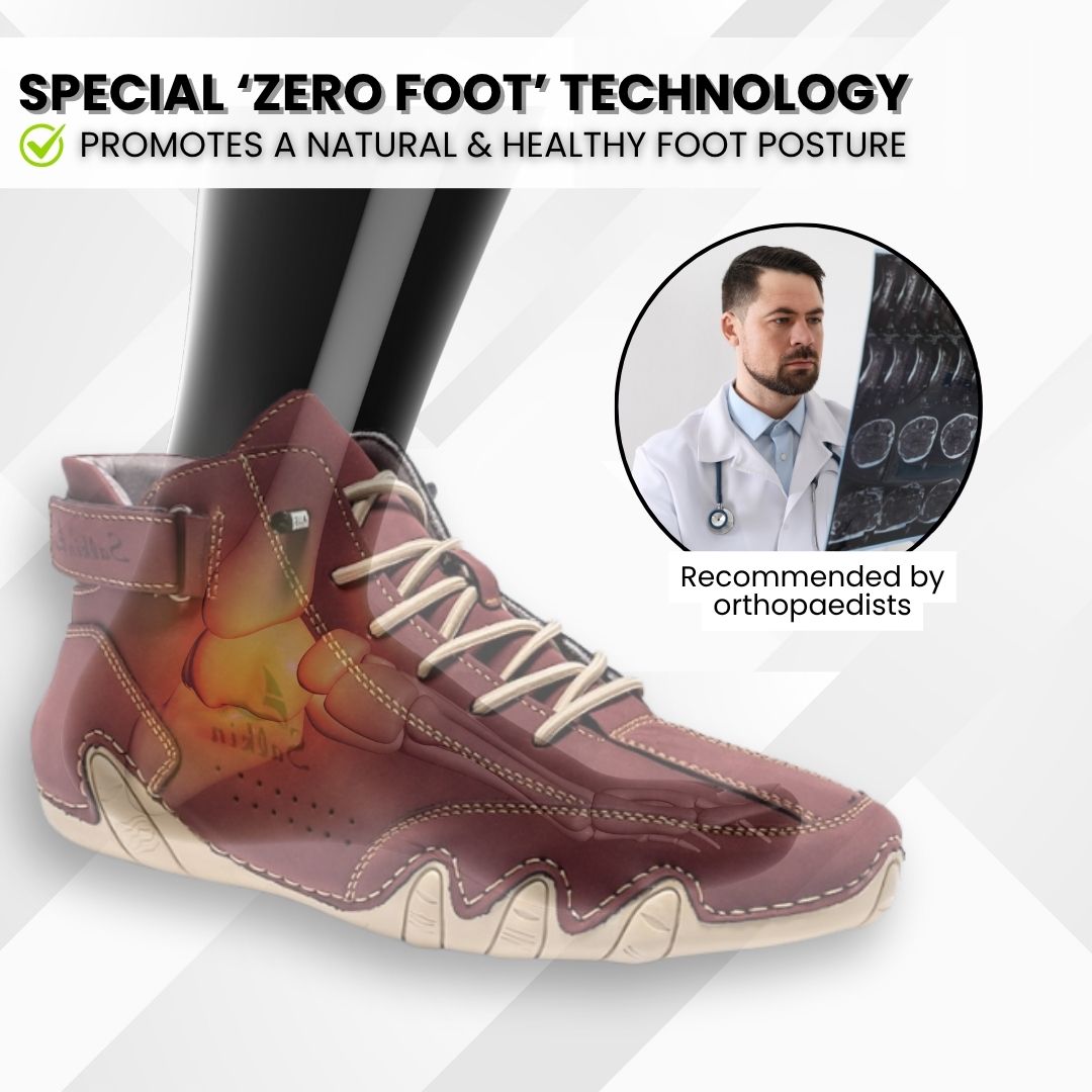 Alpaka - orthopedic, waterproof & non-slip leather barefoot shoes