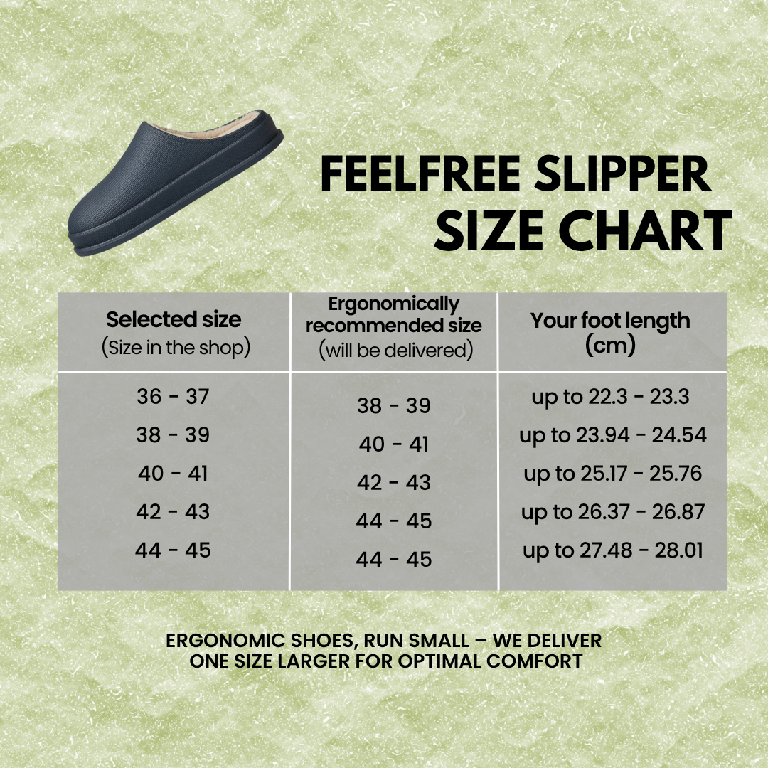 FeelFree Slippers - ergonomic & non-slip winter slippers