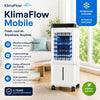KlimaFlow Mobile – Portable Air Cooler – No Installation Required | Cools Rooms Up to 50 m²