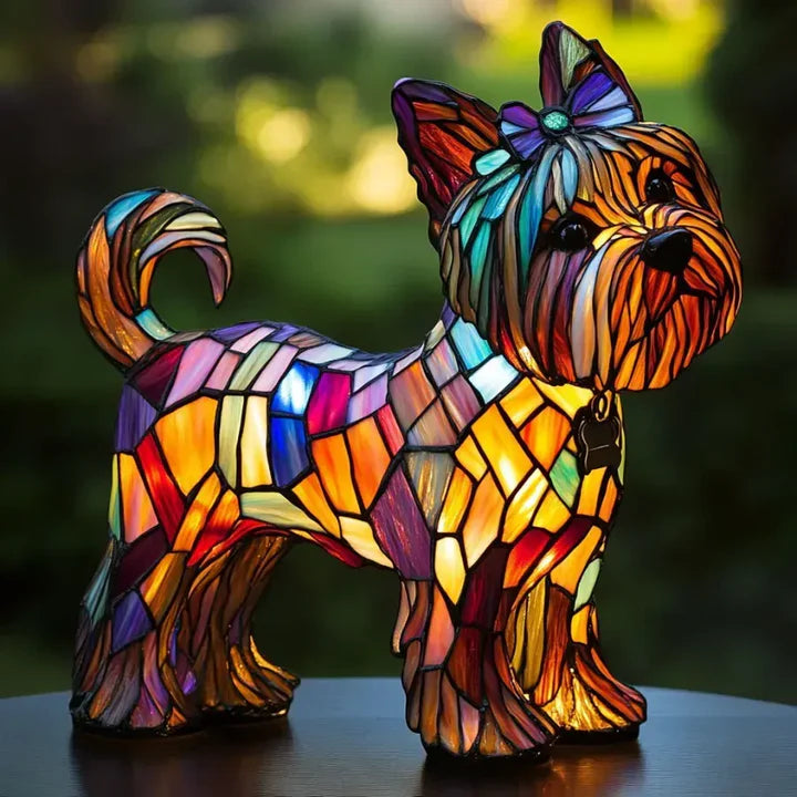 Luminous dog - handmade lamp that makes hearts shine